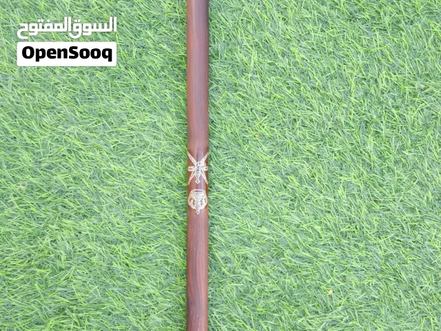 عصاء عتم عماني اصلي مع الفضه وخنجر وتاج للبيع