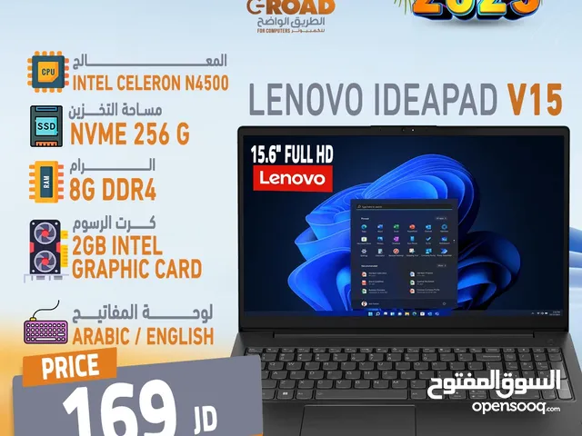 لاب توب لينوفو سيلرون ارخص لاب في الأردن Laptop Lenovo Intel Celeron N4500 8GB DDR4 256GB SSD