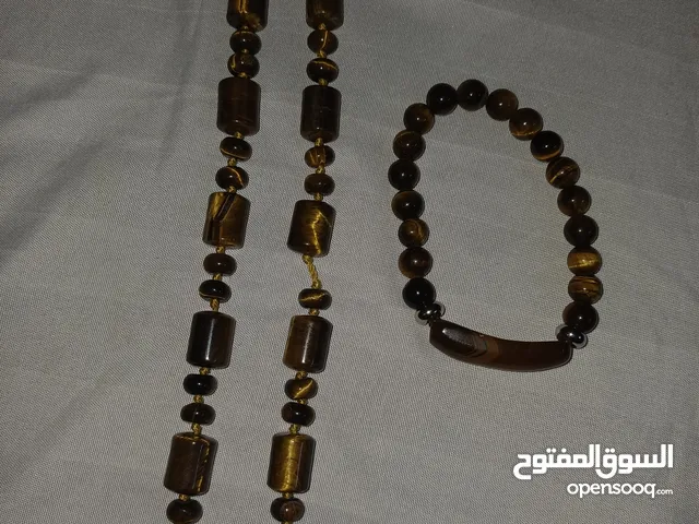 عقد واسواره من حجر عين النمر اصلي