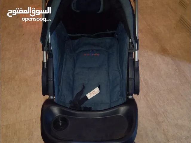 عربية اطفال جديدة مستوردة كرسي قلاب+سرير+شنطه+مفرش للغيار