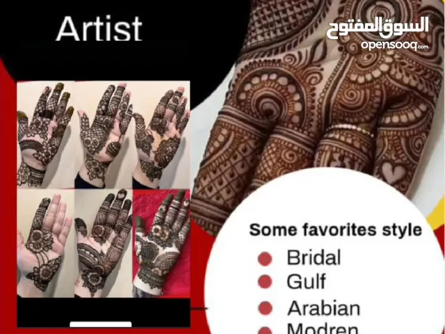 Beautify you beautiful hands with fresh organic henna only 1.5 BD per side.