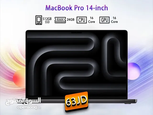 اقساط بدون دفعه اولى ( ماك بوك Mac Book Pro 14 )