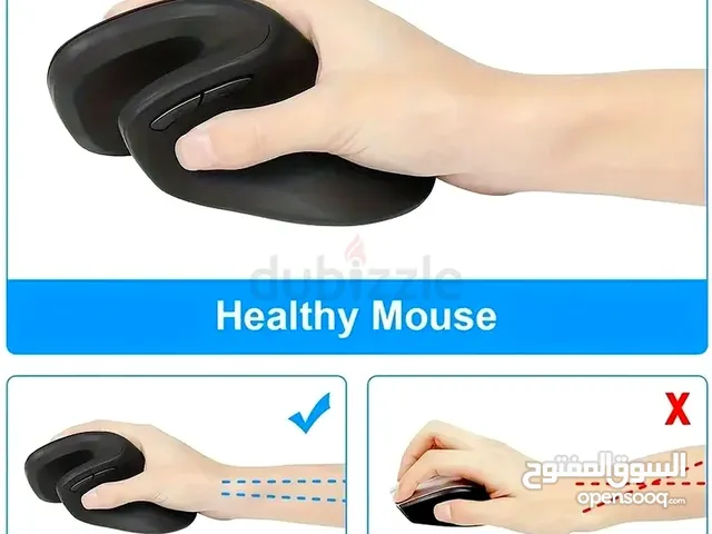 Silent Ergonomic Wireless Mouse – Noiseless Click Design with Natural Hand Support!