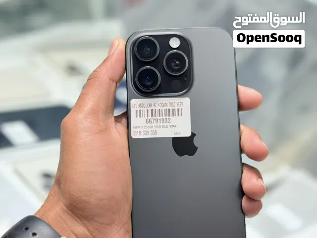 iPhone 16pro256Gb Black Titanium Arabic Oman official version clean fantastic condition phone