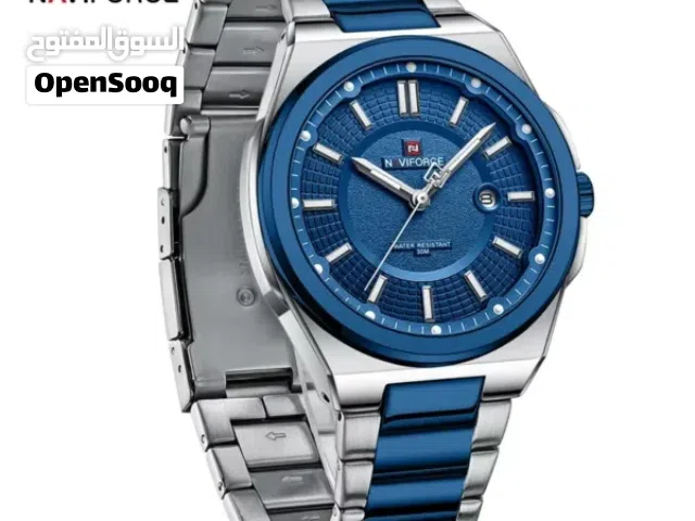 navie force blue leather strap not useddelivery available +free shiping