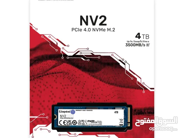 Kingston NV2 4TB M.2 NVMe PCIe 4.0, GEN 4 SSD Up To 3500