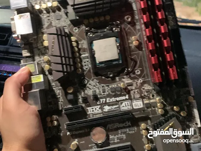 للبيع مذربورد مع معالج و رامات و للبيع كرت