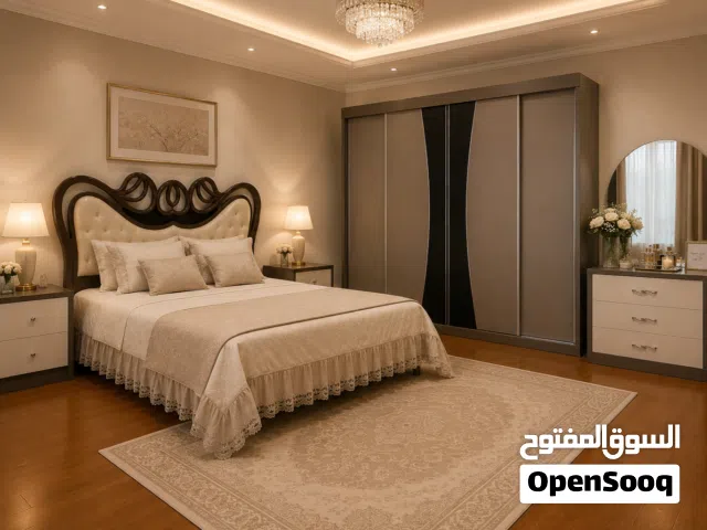 غرفة نوم فخمة بحالة ممتازة