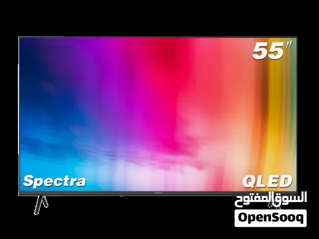 شاشة 55 انش QLED جي جارد سمارت مع كفالة الوكيل الرسمي وقاعده جداريه بأفضل سعر بالمملكه