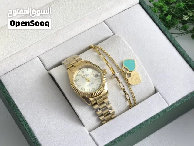 ساعة رولكس ستاتي مع أسوارة تيفاني – أناقة سويسرية بلمسة أمريكية فاخرة
