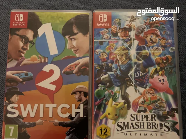 2 Nintendo switch games 1 2 switch and Super Smash Bros Ultimate