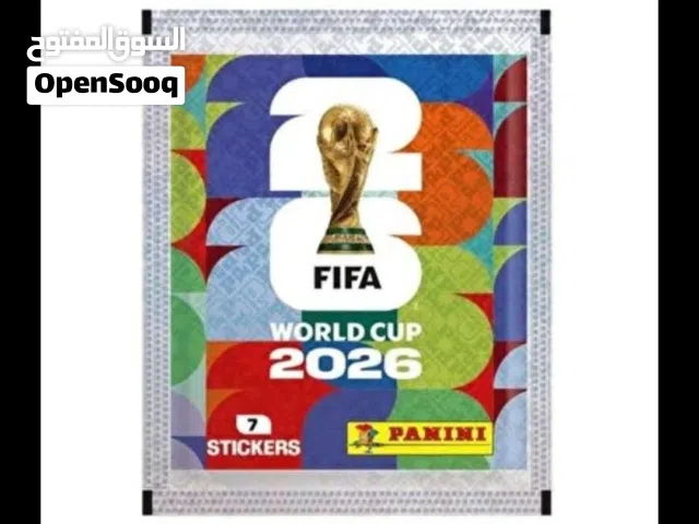 ضروف كاس العالم 2026 للبيع بس مميز زائد هدية 10ستكرات نسخة امريكية يوجد لاعبين اردنين وشعار المنتخب