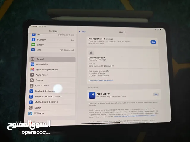 Brand new iPad Pro M4 11-inch (2024) with original Apple Pencil Pro, original box, and original char