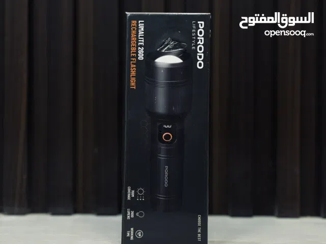 PORODO Lumalite 2600 Rechargeable ليت كشاف محمولFlashlight