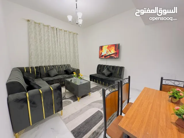 M1 / غرفة وصالة للايجار في عجمان الراشدية3 قرب حديقة السيدات وفرش جديد كاملاً