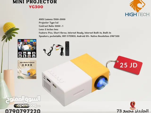 بروجكتر سينمائي منزلي صغير وخفيف لمشاهدة الأفلام MINI YG300 HOME PROJECTOR