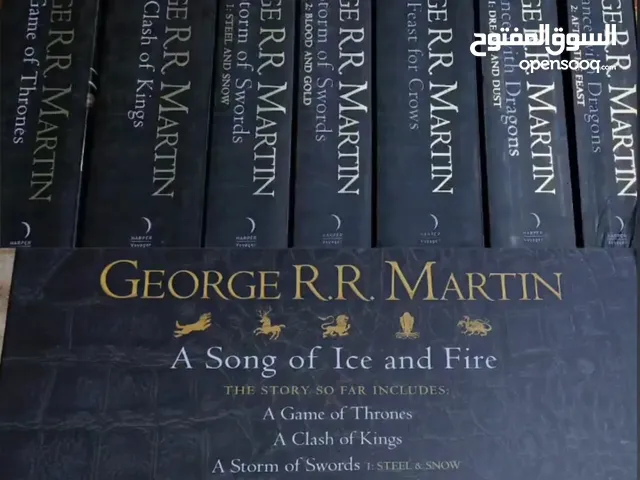 سلسلة كتب اغنية الجليد والنار song of ice and fire for Game of thrones