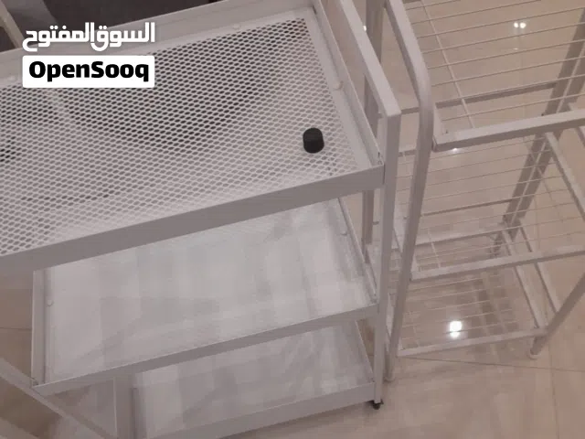 ترولي متعدد الاستخدامات وارفف - مع بعض ب 15 دينار