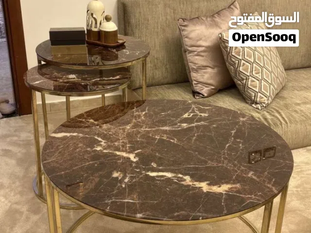 طاولة ثلاثية طاولة صالون طاولات وسط ثلاثيات وحده كبيره وزوز صغار