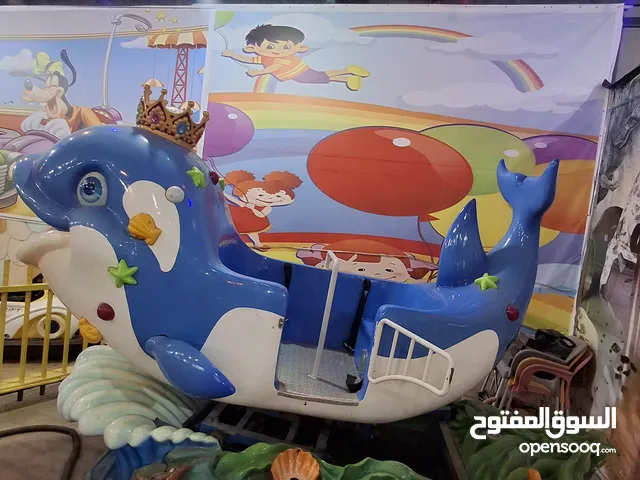 العاب صالات كهربائية مستعملة وترامبولين وهزازات للاطفال