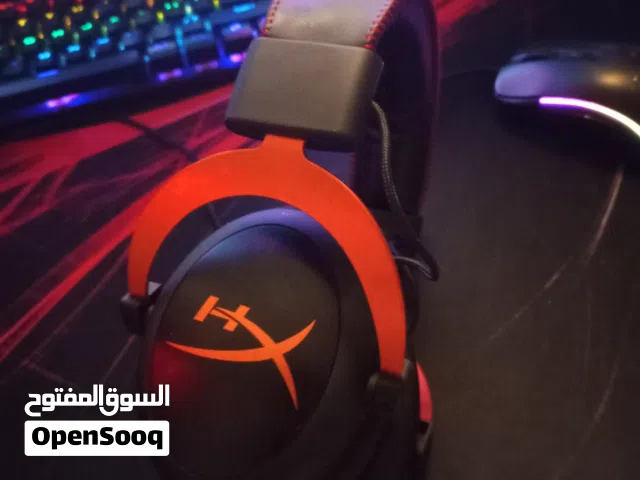 سماعات هايبر اكس كلاود 2 استعمال خفيف ونظيف مافيه شي بس المايك حقه،مو موجد تحصله 5 ممكن أقل