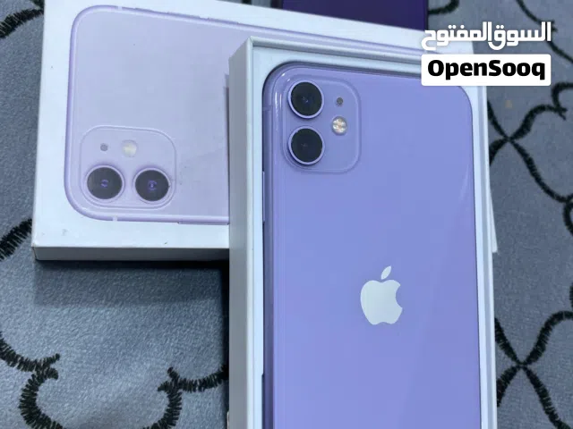 ايفون 11عادي مستعمل حاله جيده. لون بنفسجي  ذاكرة 128