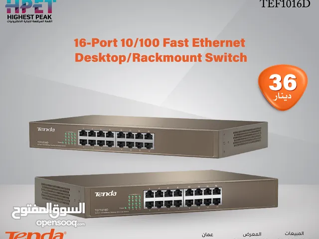 Tenda TEF1016D محول 16 مداخل Desktop/Rackmount 100/10 Fast Ethernet
