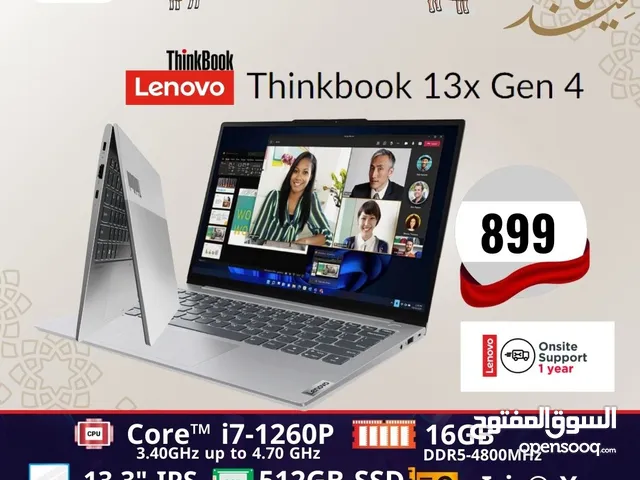 laptop lenovo ThinkBook  13s  لابتوب لينوفو ثنكبوك كور اي 7 الجيل الثاني عشر