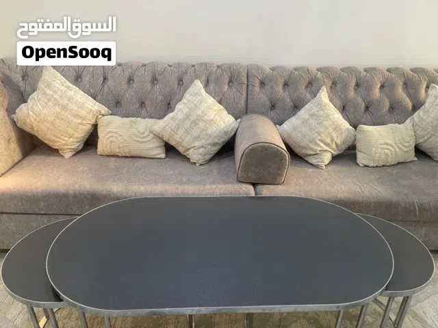 جلسة حرف L مع طاوله ب3000