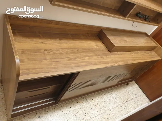 كونسول خشب مع مرآة