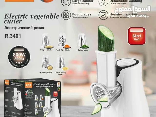 محضرة الطعام 6في 1  للبرش الجبنه والخضار والفواكه  كهربائية من شركة راف العالمية بكفالة سنه من تاريخ