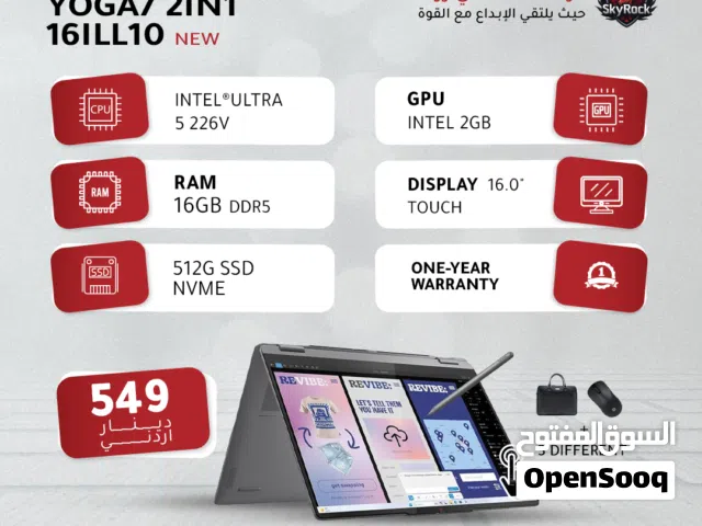 LAPTOP LENOVO YOGA 2IN1 16ILL10