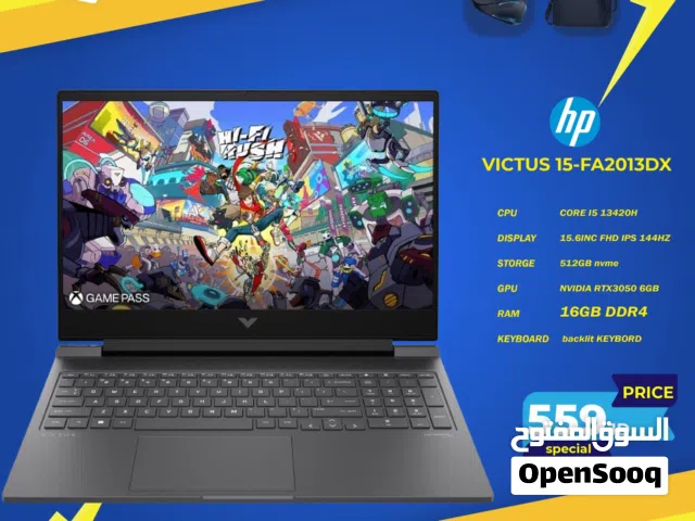 لابتوب اتش بي اي 5 laptop Hp i5 RTX3050 بافضل الاسعار