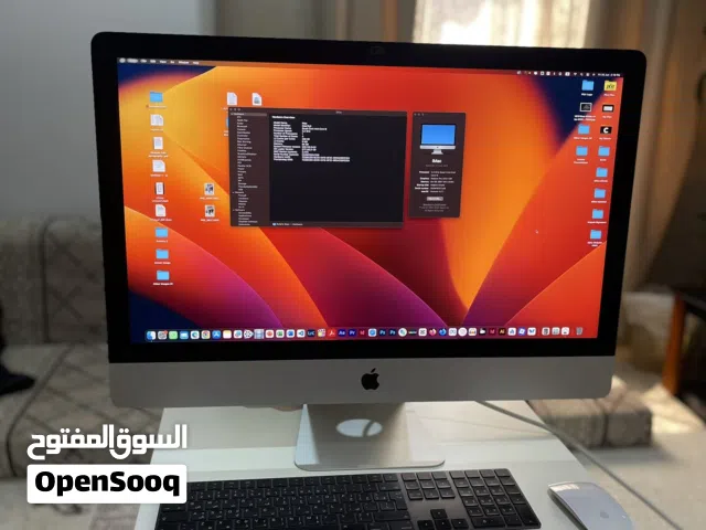 iMac 27-inch Retina 5K (مواصفات خاصة: 64GB RAM / 1TB SSD) نظيف جداً