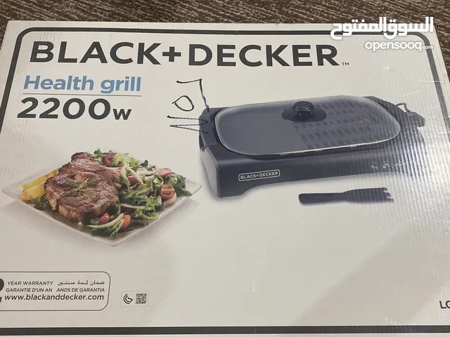 بلاك اند ديكر - شواية مسطحة بغطاء زجاجي 2200 وات