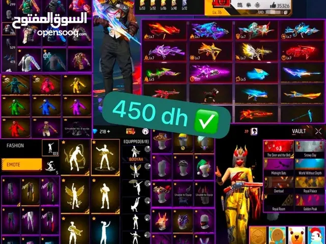 Free Fire Accounts and Characters for Sale in Casablanca