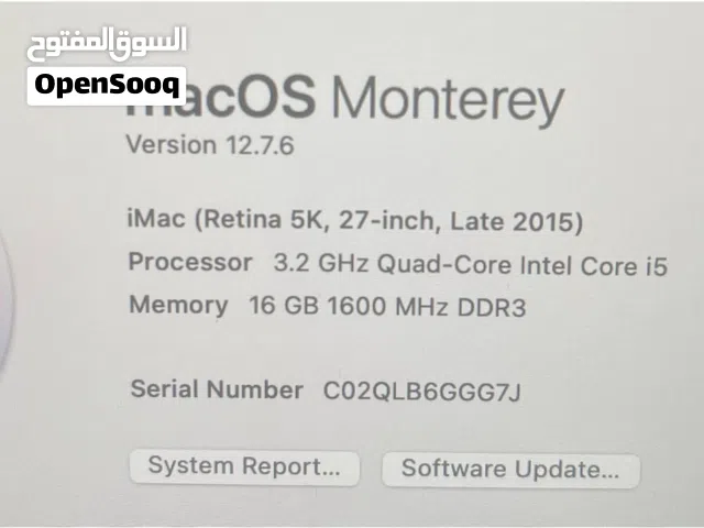 macOS Apple  Computers  for sale  in Amman