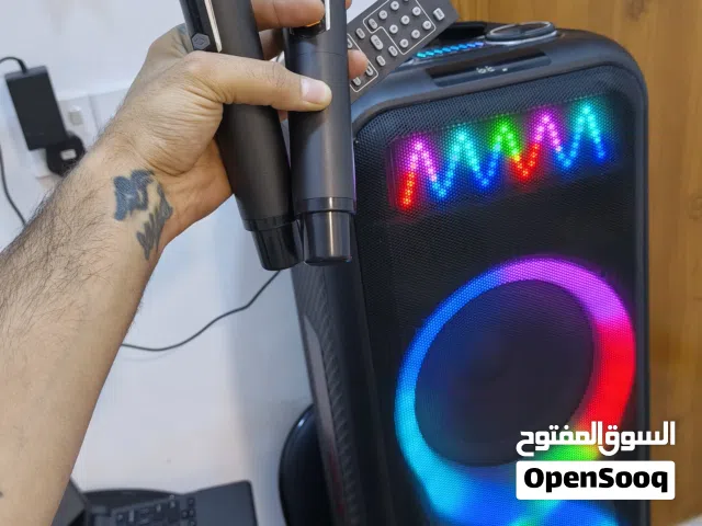 دي جي كبير ستيريو ثقيل الوزن مع مايك عدد ثنين شحن يدوم 6 ساعات متواصلة