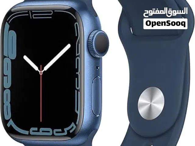 Apple Watch Series 7 - 41mm Blue GPS ساعة ابل سيرس 7 بلاتنيوم ابيض GBS
