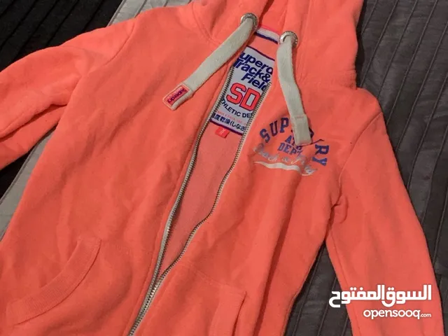 Superdry track and field Trendy orange-red zip up sweater! سويتر احمر/برتقالي بناتي من سوبردراي!