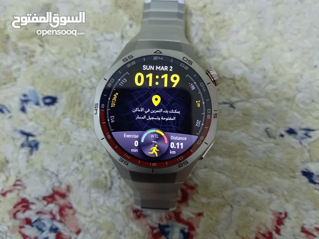 للبيع ساعة هواوي ووتش جي تي 5برو نسخة التيتانيوم بحالة ممتازة جدا كالجديد مع الشاحن وتكملة الاستراب