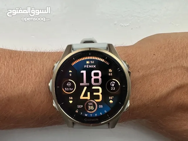 garmin fenix 8x Amoled sapphire 51 MM smartwatch ساعة جرمن الذكية فينكس 8 اكس الوليد سفاير