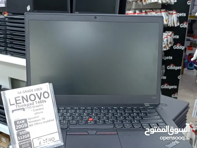 Lenovo ThinkPad T460s core i7 6th generation 20 GB ram 512 GB SSD STORAGE