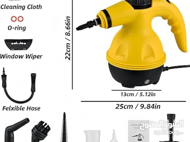 منظف البخار المحمول المتعدد الاستخدامات  تعقيم وتنظيف بدون مواد كيميائية  وقت تسخين 3 دقائق فقط