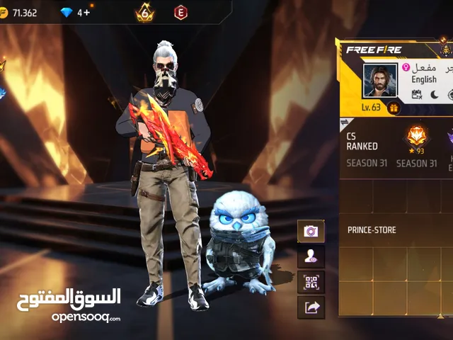 free fire account/ PRINCE STORE