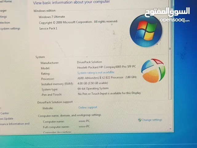 جهاز  hp /AMD Athlon2X60005
