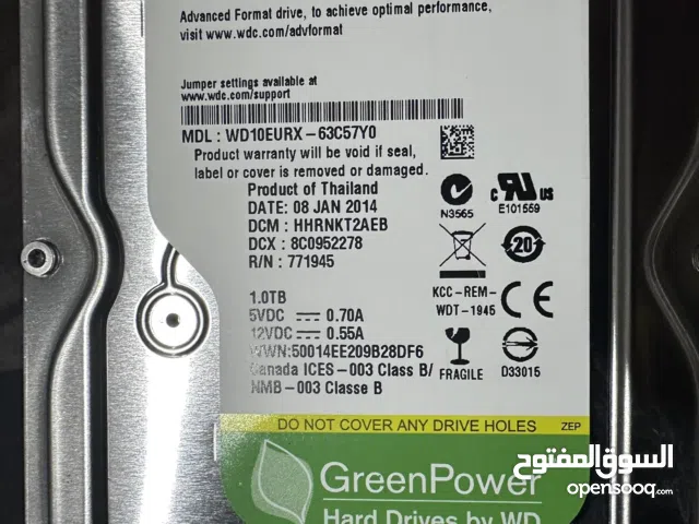 هارد ديسك مساحة تخزين 1 T ماركة WD