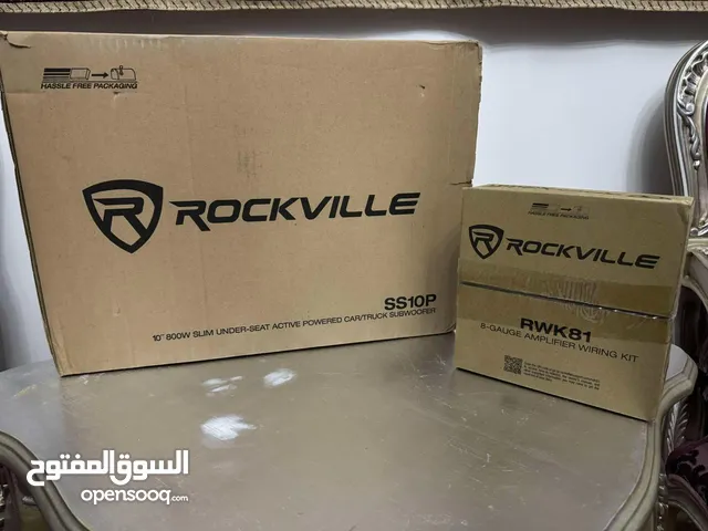 ROCKVILLE SS10P POWERED SUBWOOFER CAR UNDER SEAT OR TRUNK.