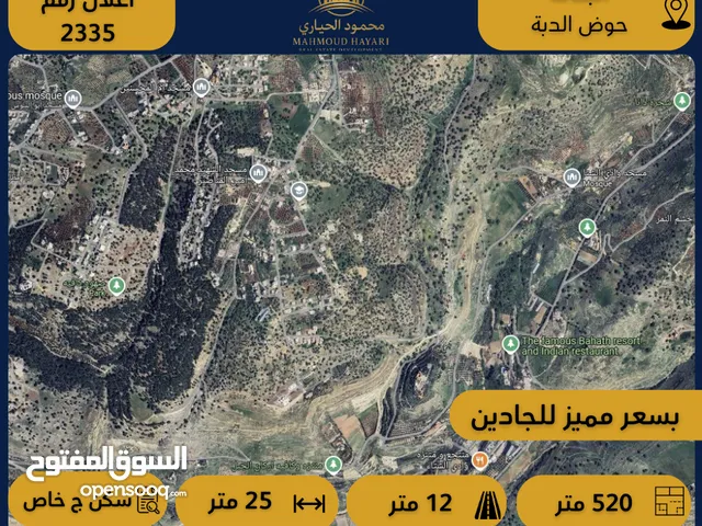 Residential Land for Sale in Amman Bahath