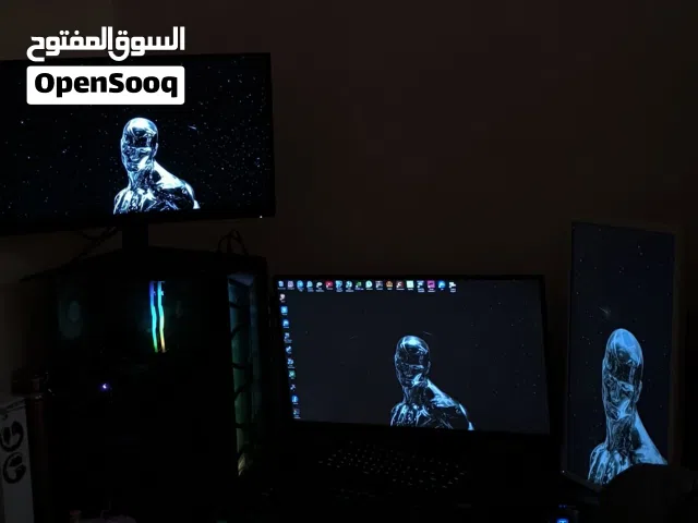 كيس PC  مواصفات مرتبه وبراندات كلها معروفه مواصفات تشغل كلشي شد وعيش كرسي وميز وشاشات كلشي كامل